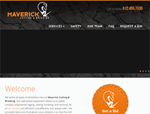 Tablet Screenshot of maverickcuttingandbreaking.com